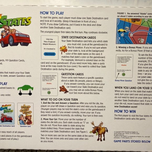 GeoSafari Game of the States by Educational Insights Complete Vintage 1991 - Picture 14 of 16